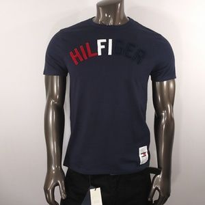 Tommy Hilfiger Bark Blue Tee with Raggy 3D Logo